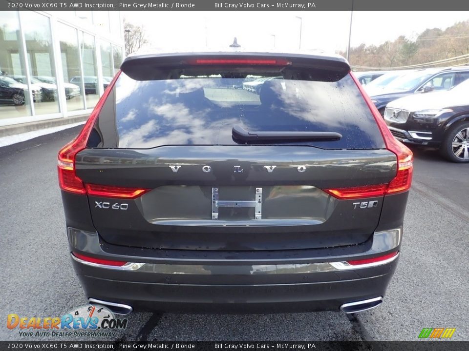 2020 Volvo XC60 T5 AWD Inscription Pine Grey Metallic / Blonde Photo #3