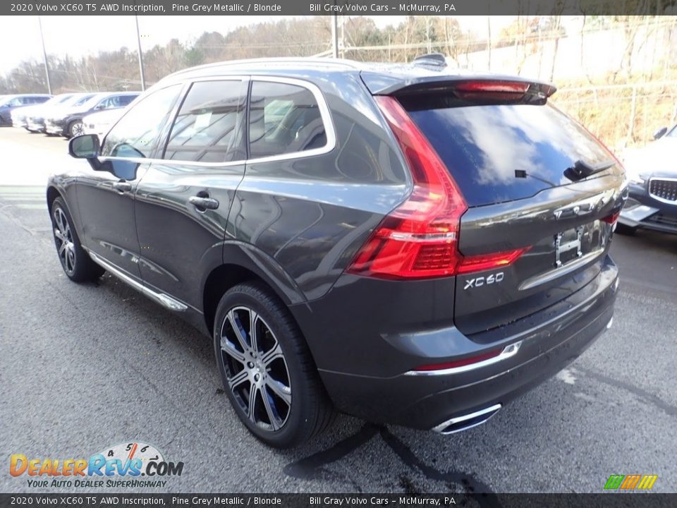 2020 Volvo XC60 T5 AWD Inscription Pine Grey Metallic / Blonde Photo #4