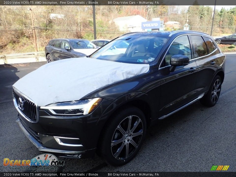 2020 Volvo XC60 T5 AWD Inscription Pine Grey Metallic / Blonde Photo #5
