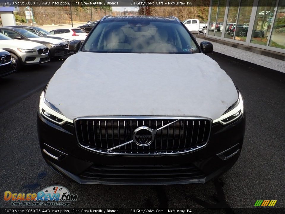 2020 Volvo XC60 T5 AWD Inscription Pine Grey Metallic / Blonde Photo #6