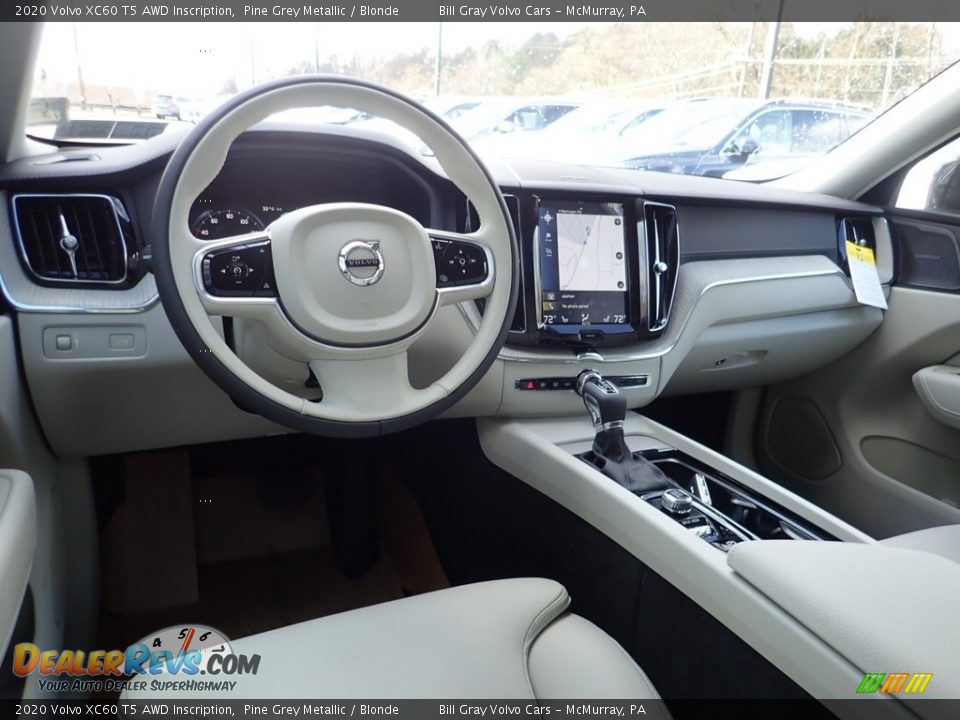 2020 Volvo XC60 T5 AWD Inscription Pine Grey Metallic / Blonde Photo #9