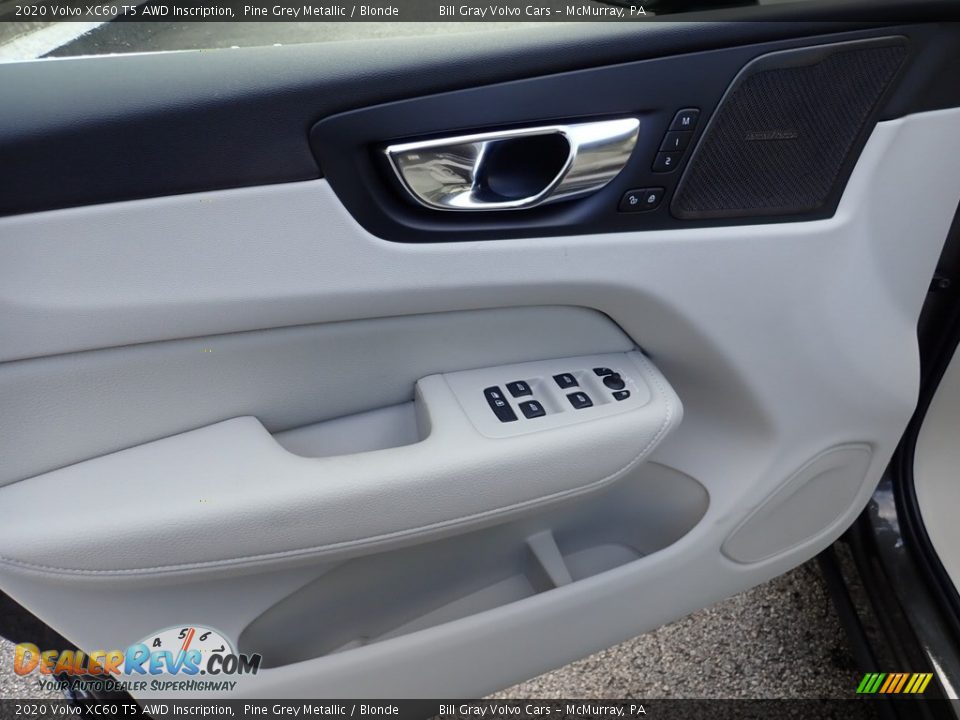 2020 Volvo XC60 T5 AWD Inscription Pine Grey Metallic / Blonde Photo #10