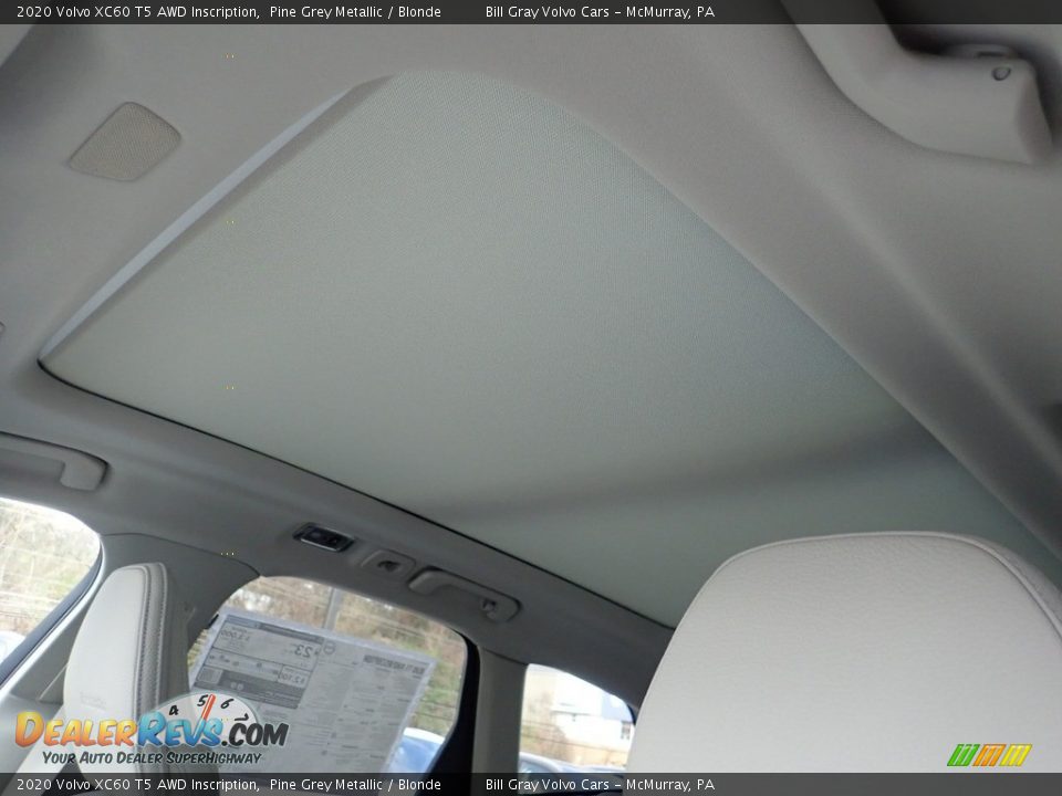 2020 Volvo XC60 T5 AWD Inscription Pine Grey Metallic / Blonde Photo #11
