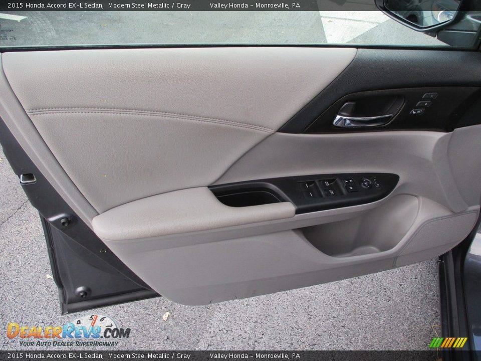 2015 Honda Accord EX-L Sedan Modern Steel Metallic / Gray Photo #10