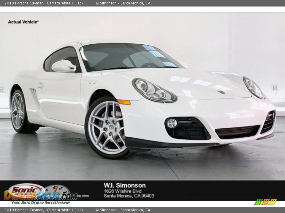 2010 Porsche Cayman Carrara White / Black Photo #1