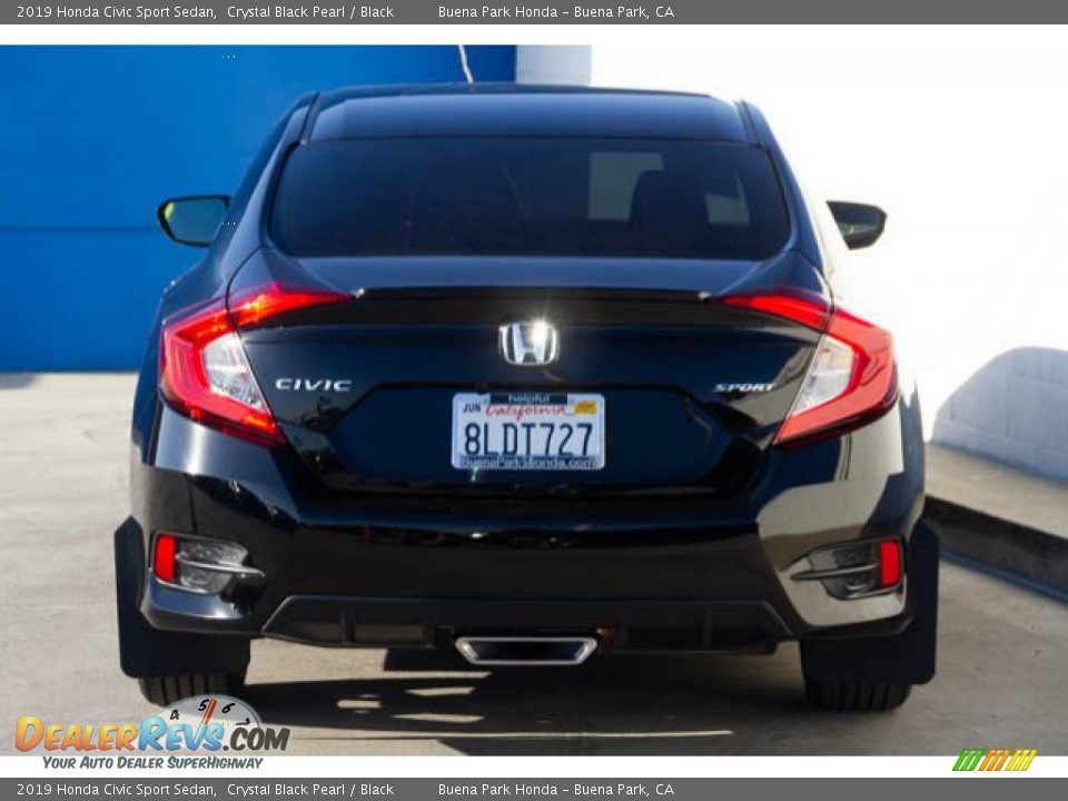 2019 Honda Civic Sport Sedan Crystal Black Pearl / Black Photo #9