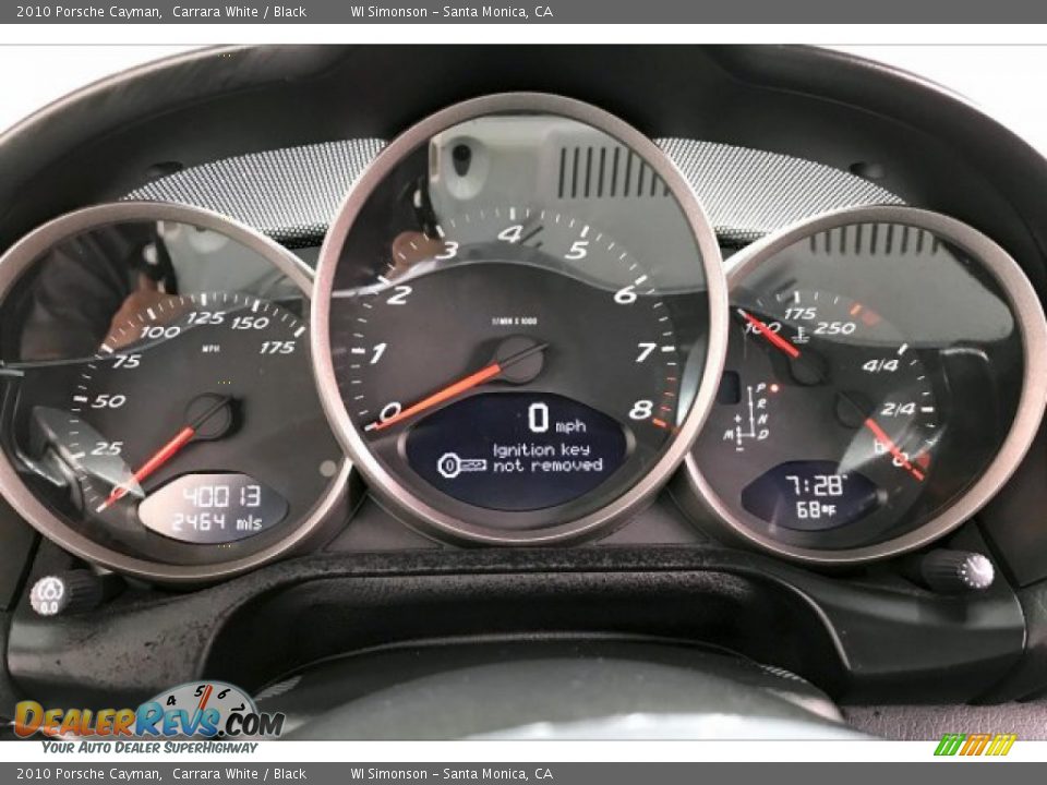 2010 Porsche Cayman Carrara White / Black Photo #17