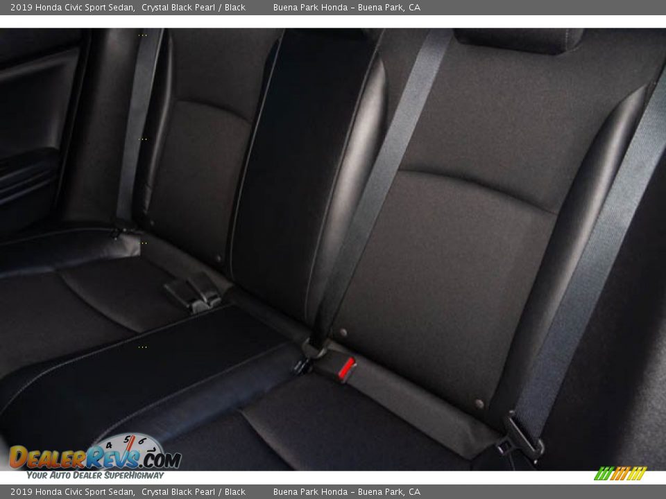 2019 Honda Civic Sport Sedan Crystal Black Pearl / Black Photo #19