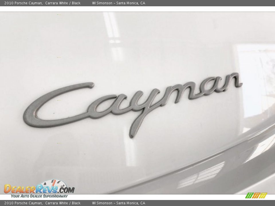 2010 Porsche Cayman Carrara White / Black Photo #23