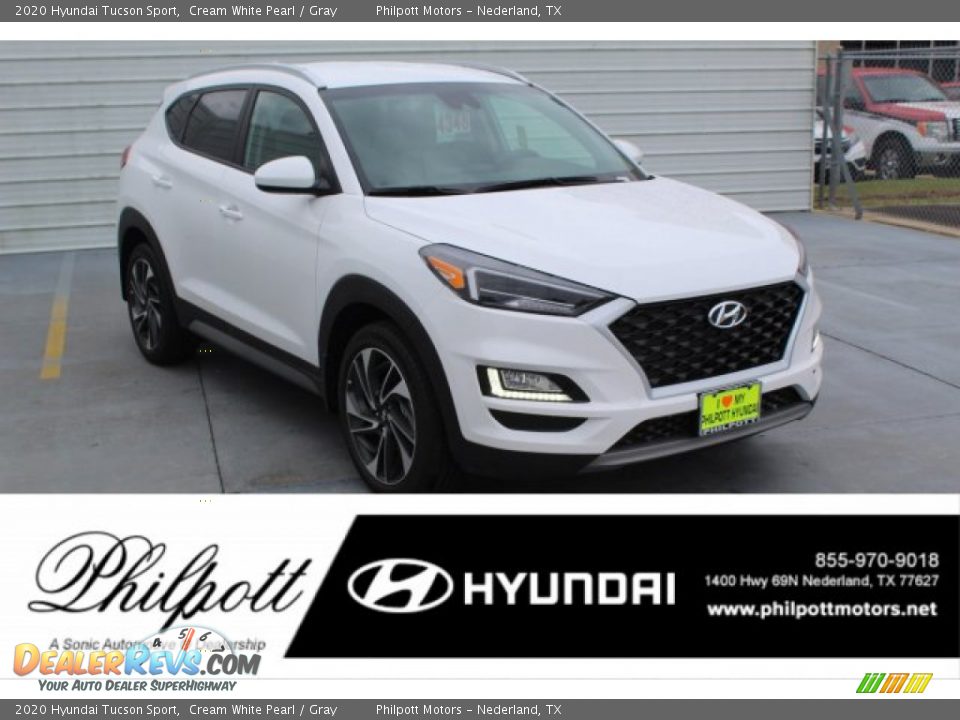 2020 Hyundai Tucson Sport Cream White Pearl / Gray Photo #1