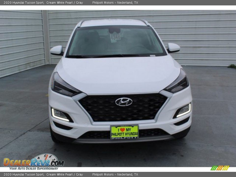 2020 Hyundai Tucson Sport Cream White Pearl / Gray Photo #3