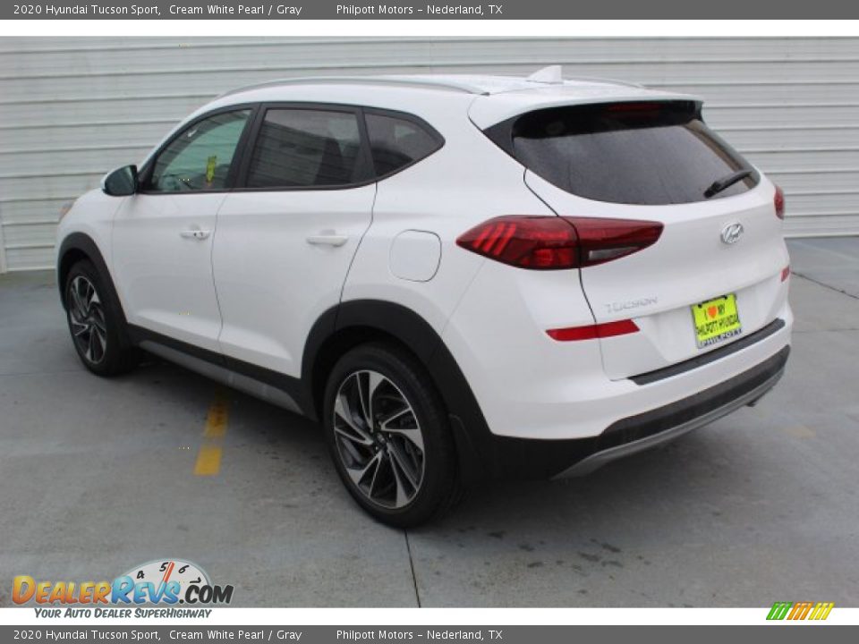 2020 Hyundai Tucson Sport Cream White Pearl / Gray Photo #6