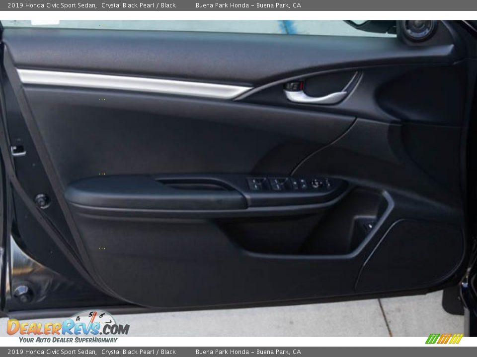 2019 Honda Civic Sport Sedan Crystal Black Pearl / Black Photo #28