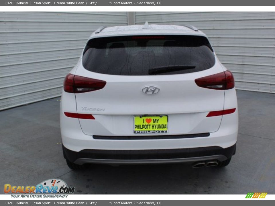 2020 Hyundai Tucson Sport Cream White Pearl / Gray Photo #7