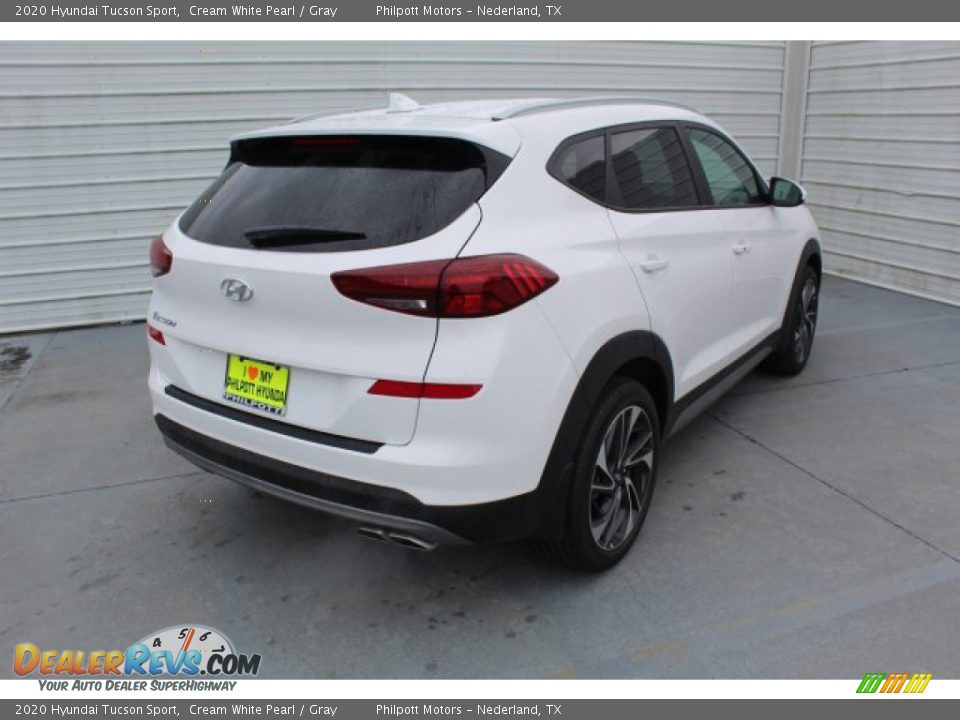 2020 Hyundai Tucson Sport Cream White Pearl / Gray Photo #8