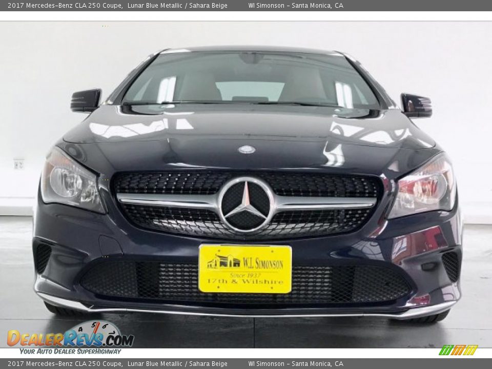 2017 Mercedes-Benz CLA 250 Coupe Lunar Blue Metallic / Sahara Beige Photo #2