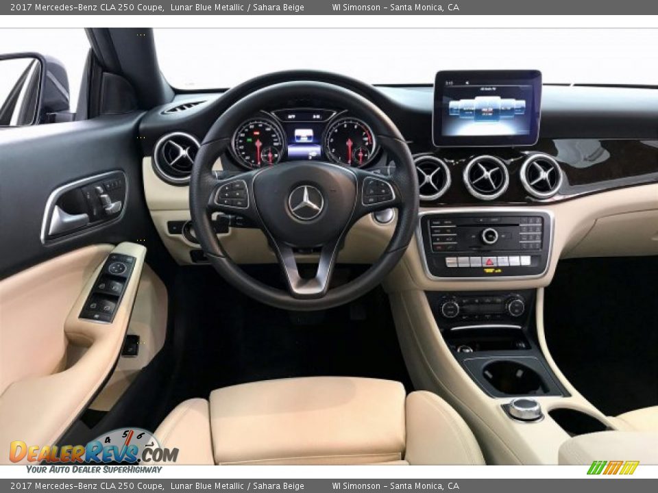 2017 Mercedes-Benz CLA 250 Coupe Lunar Blue Metallic / Sahara Beige Photo #4