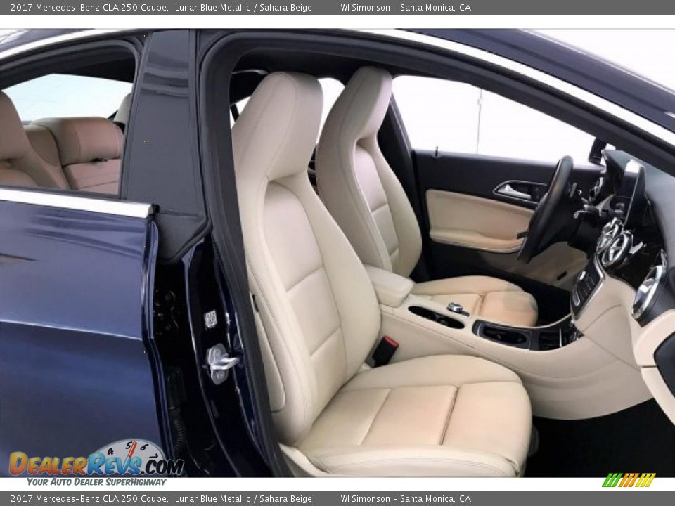 2017 Mercedes-Benz CLA 250 Coupe Lunar Blue Metallic / Sahara Beige Photo #6