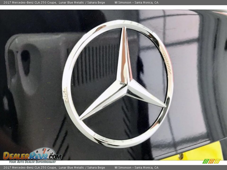 2017 Mercedes-Benz CLA 250 Coupe Lunar Blue Metallic / Sahara Beige Photo #7