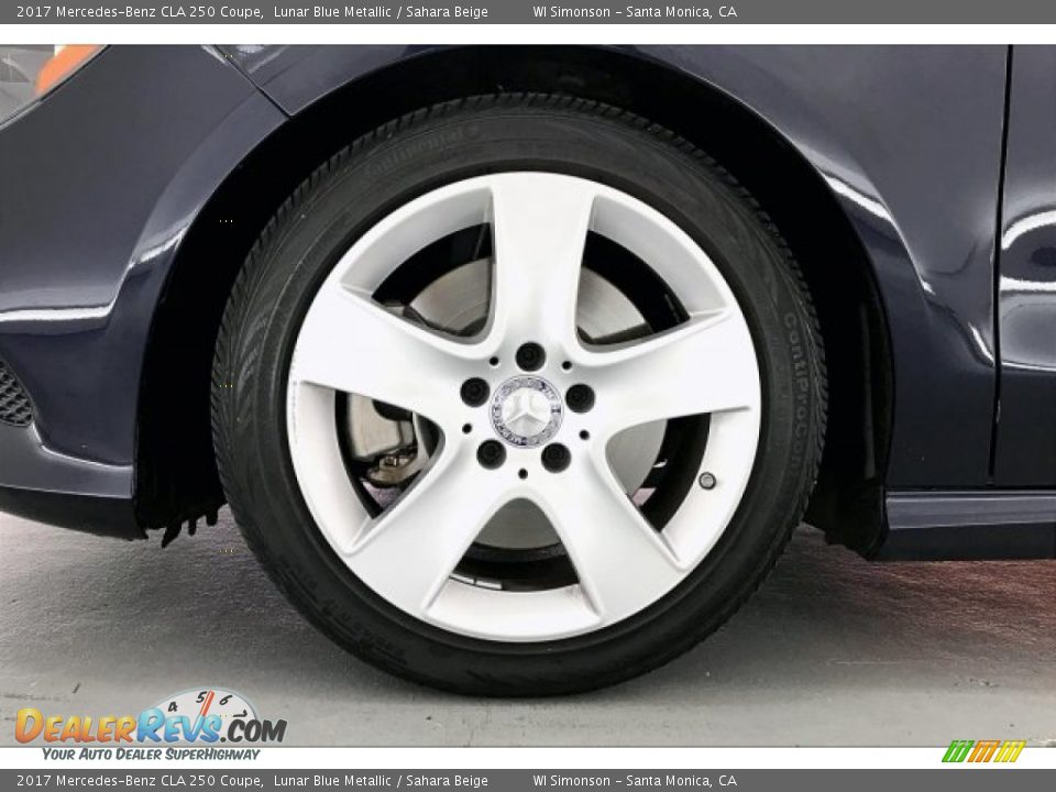 2017 Mercedes-Benz CLA 250 Coupe Lunar Blue Metallic / Sahara Beige Photo #8