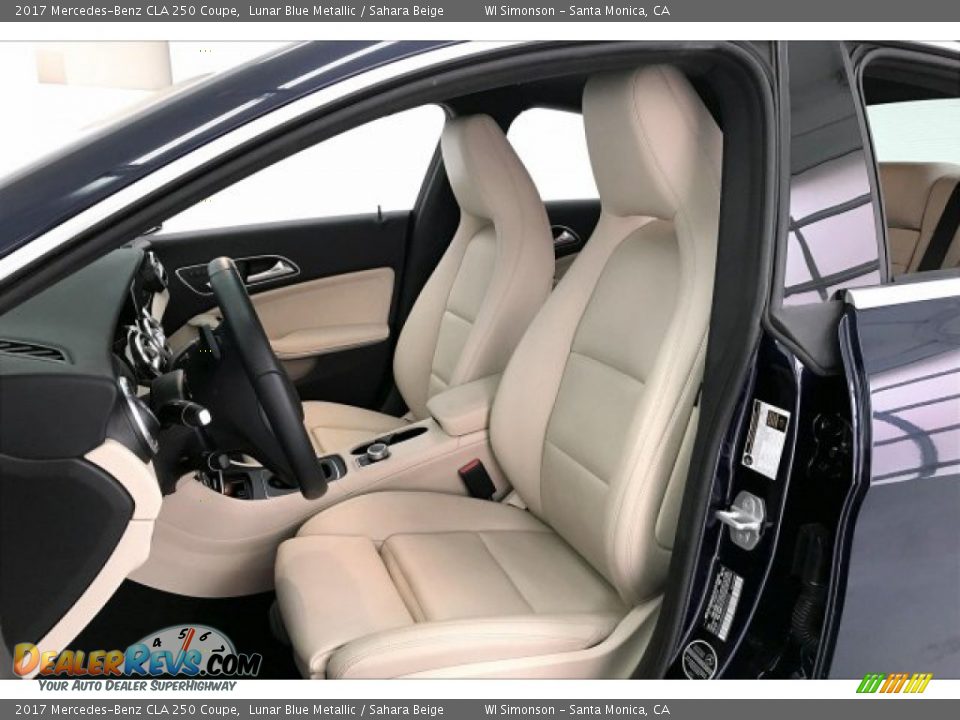 2017 Mercedes-Benz CLA 250 Coupe Lunar Blue Metallic / Sahara Beige Photo #14