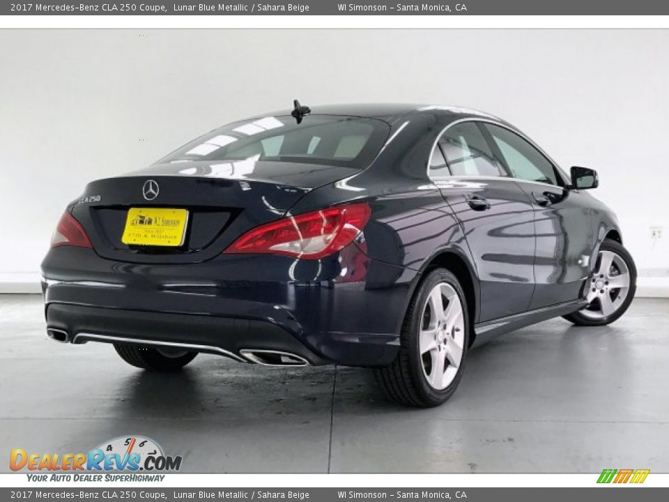 2017 Mercedes-Benz CLA 250 Coupe Lunar Blue Metallic / Sahara Beige Photo #16