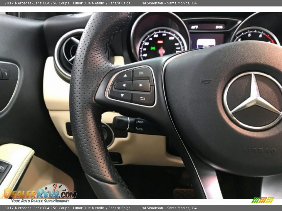 2017 Mercedes-Benz CLA 250 Coupe Lunar Blue Metallic / Sahara Beige Photo #18