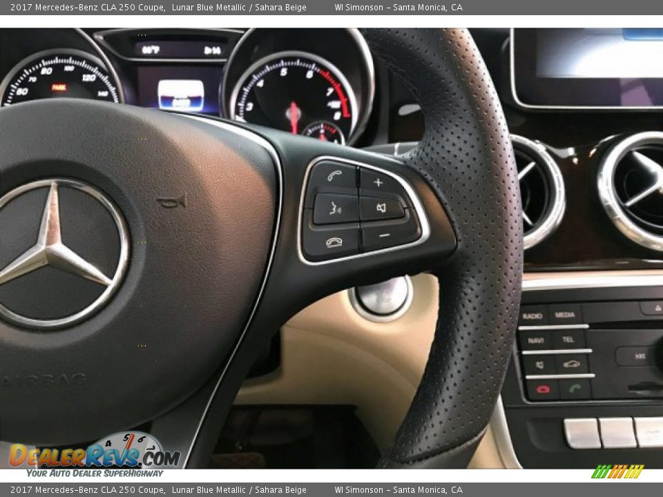 2017 Mercedes-Benz CLA 250 Coupe Lunar Blue Metallic / Sahara Beige Photo #19