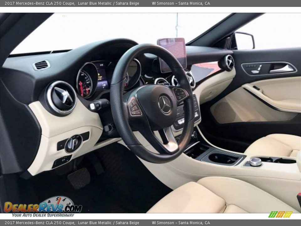 2017 Mercedes-Benz CLA 250 Coupe Lunar Blue Metallic / Sahara Beige Photo #22