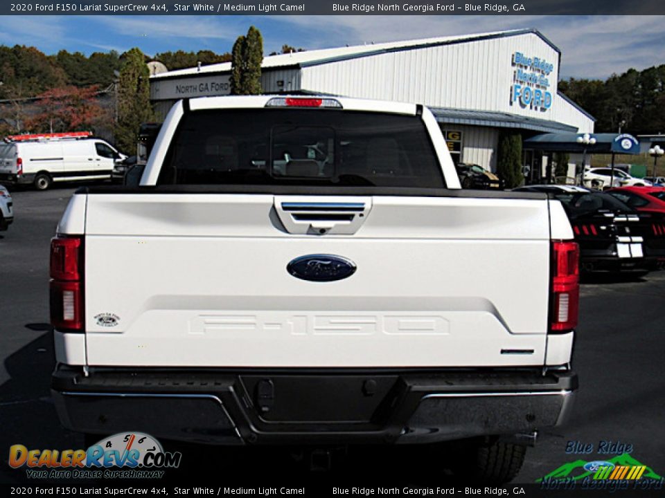 2020 Ford F150 Lariat SuperCrew 4x4 Star White / Medium Light Camel Photo #4
