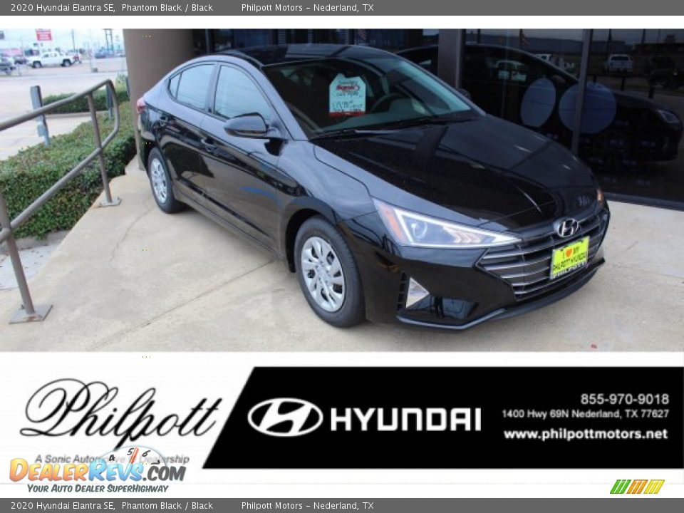 2020 Hyundai Elantra SE Phantom Black / Black Photo #1