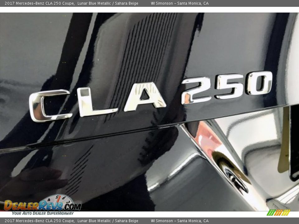 2017 Mercedes-Benz CLA 250 Coupe Lunar Blue Metallic / Sahara Beige Photo #27
