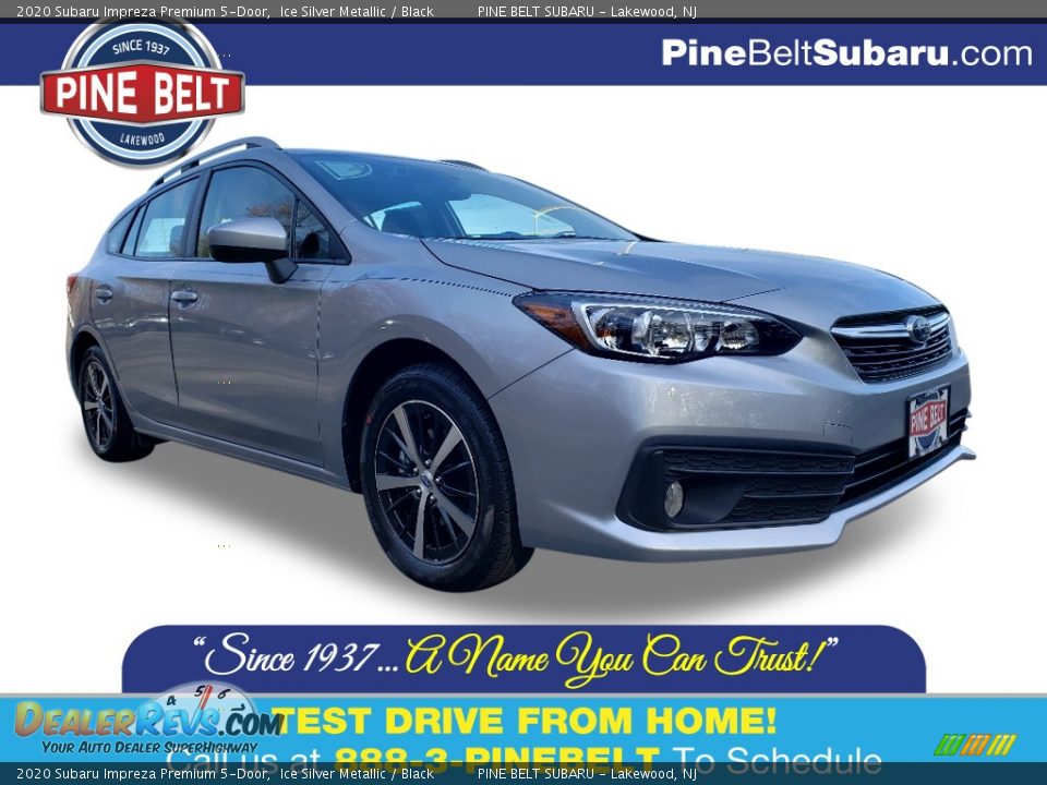 2020 Subaru Impreza Premium 5-Door Ice Silver Metallic / Black Photo #1