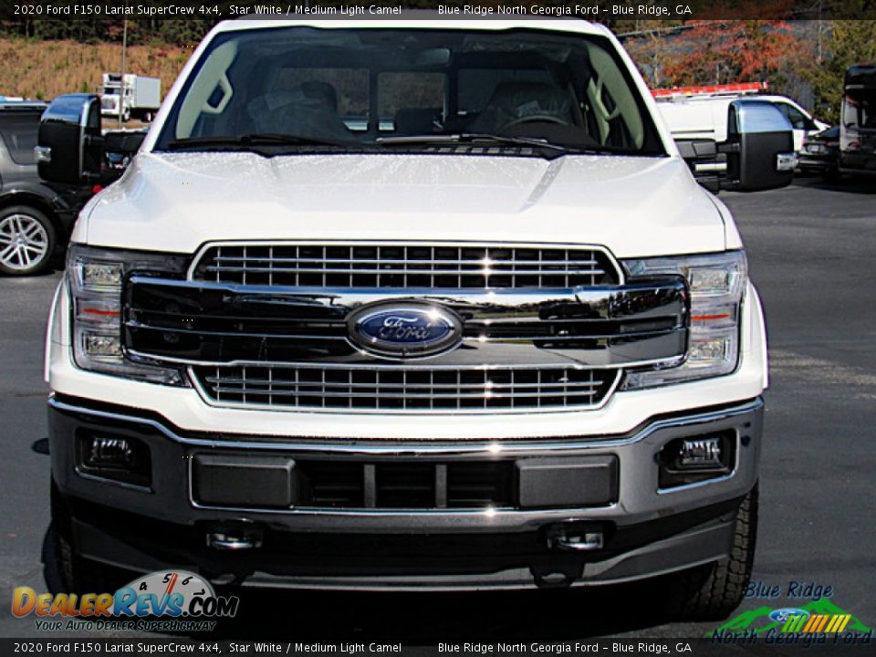 2020 Ford F150 Lariat SuperCrew 4x4 Star White / Medium Light Camel Photo #8