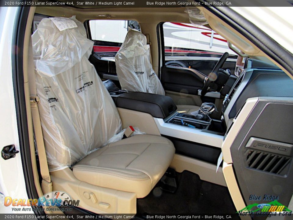 2020 Ford F150 Lariat SuperCrew 4x4 Star White / Medium Light Camel Photo #11