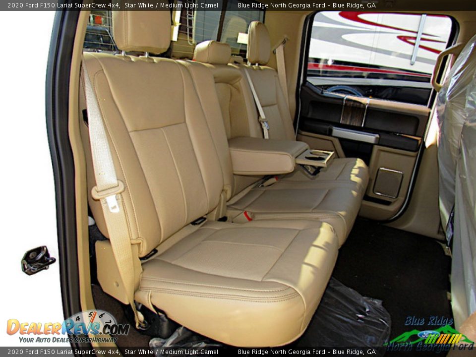 2020 Ford F150 Lariat SuperCrew 4x4 Star White / Medium Light Camel Photo #12