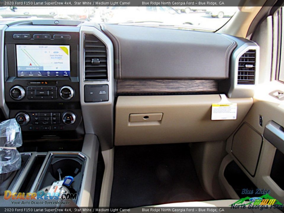 2020 Ford F150 Lariat SuperCrew 4x4 Star White / Medium Light Camel Photo #16