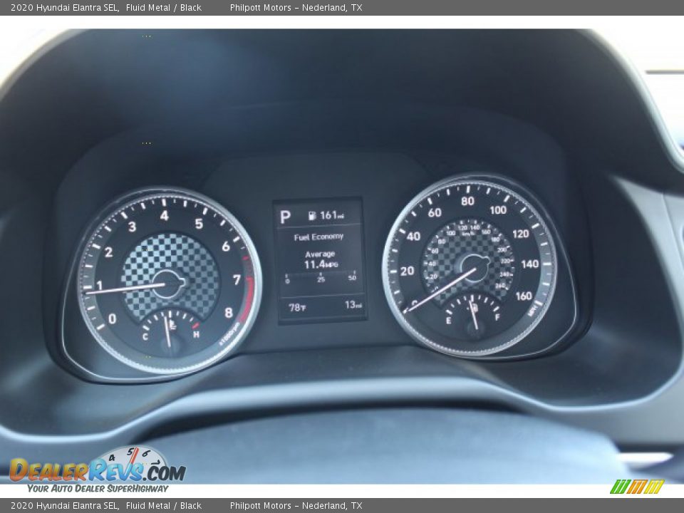 2020 Hyundai Elantra SEL Fluid Metal / Black Photo #13