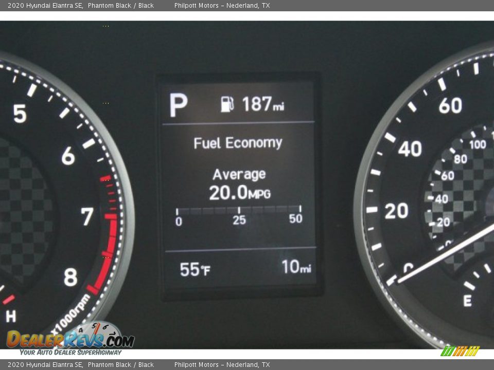 2020 Hyundai Elantra SE Phantom Black / Black Photo #14