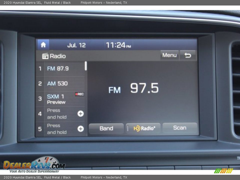 2020 Hyundai Elantra SEL Fluid Metal / Black Photo #15