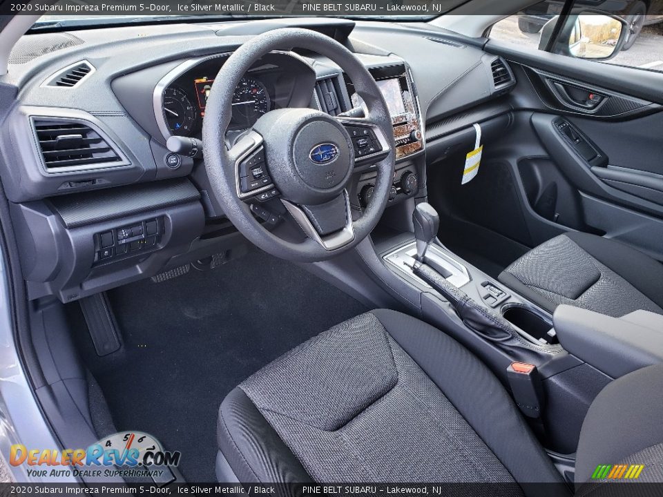 Black Interior - 2020 Subaru Impreza Premium 5-Door Photo #8