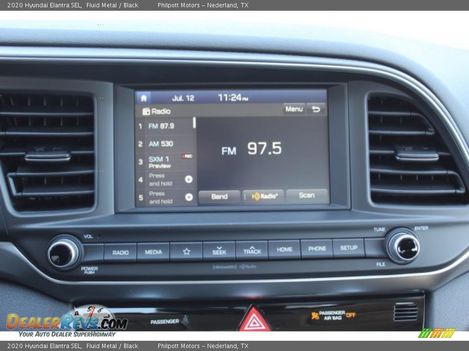 2020 Hyundai Elantra SEL Fluid Metal / Black Photo #16