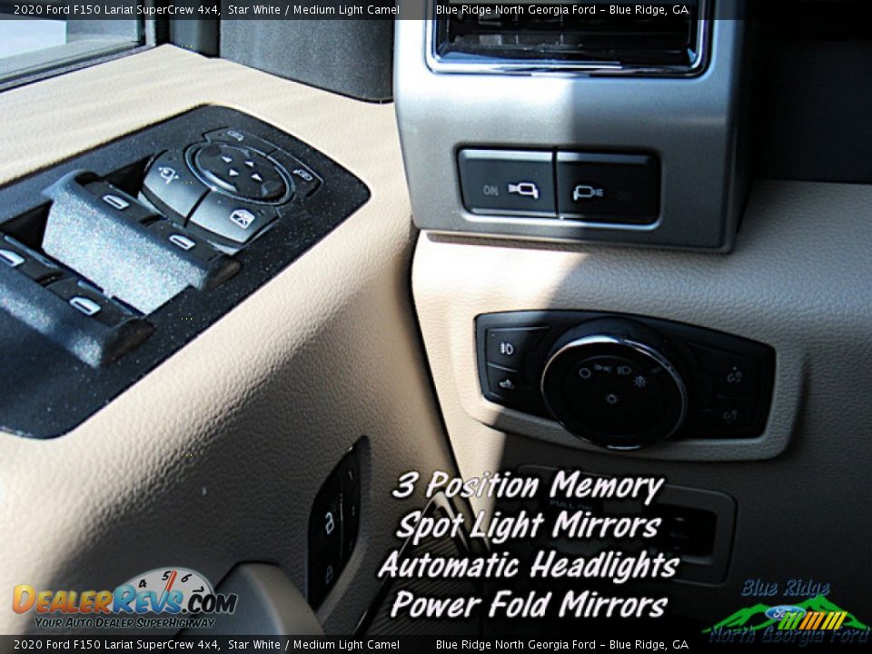 2020 Ford F150 Lariat SuperCrew 4x4 Star White / Medium Light Camel Photo #19