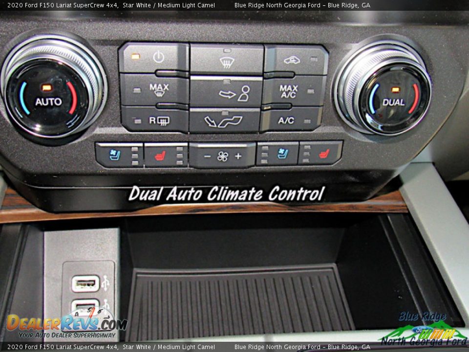 2020 Ford F150 Lariat SuperCrew 4x4 Star White / Medium Light Camel Photo #24