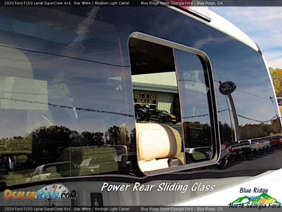 2020 Ford F150 Lariat SuperCrew 4x4 Star White / Medium Light Camel Photo #26