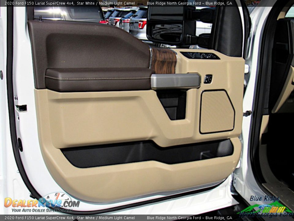 2020 Ford F150 Lariat SuperCrew 4x4 Star White / Medium Light Camel Photo #29
