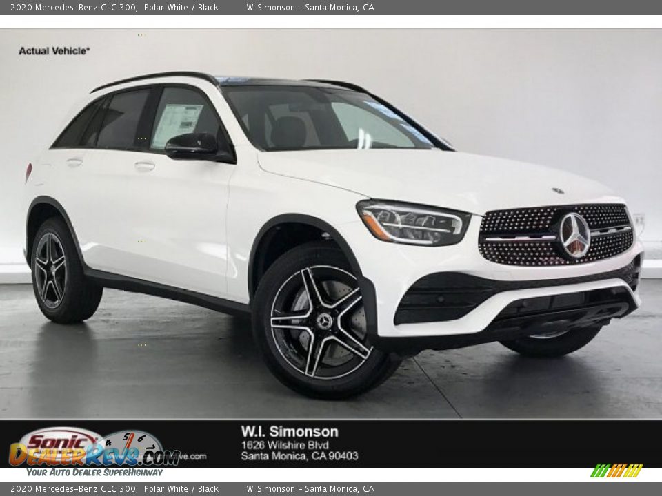2020 Mercedes-Benz GLC 300 Polar White / Black Photo #1