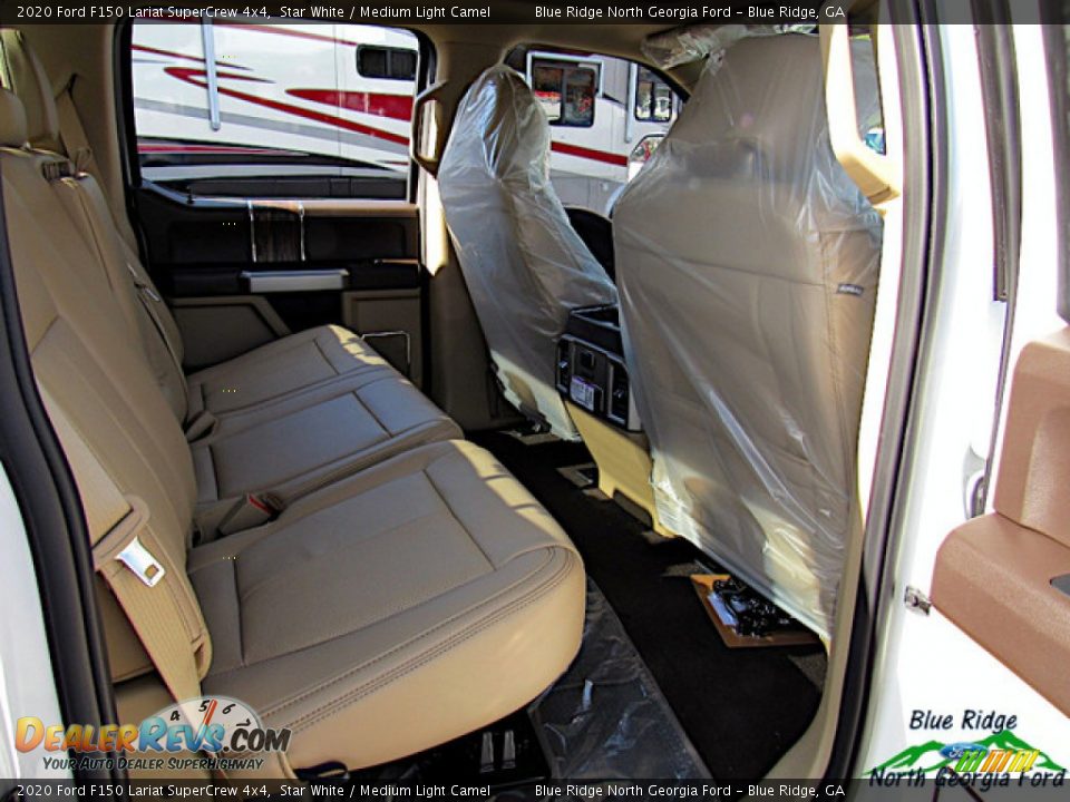 2020 Ford F150 Lariat SuperCrew 4x4 Star White / Medium Light Camel Photo #32