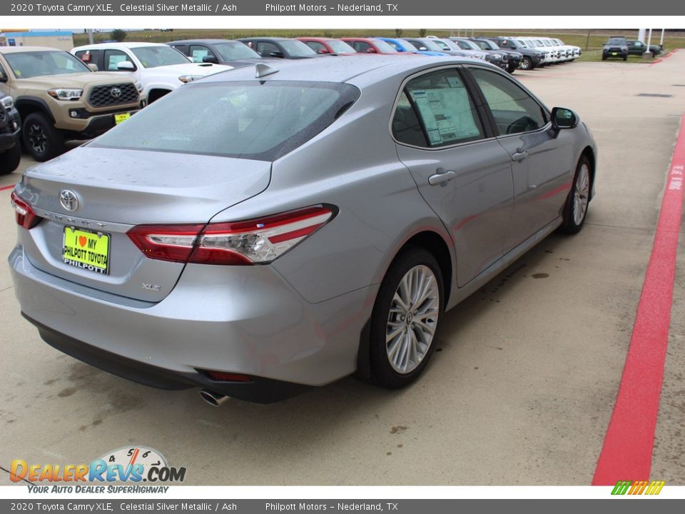 2020 Toyota Camry XLE Celestial Silver Metallic / Ash Photo #8