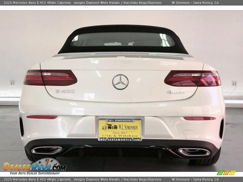 2020 Mercedes-Benz E 450 4Matic Cabriolet designo Diamond White Metallic / Macchiato Beige/Espresso Photo #3